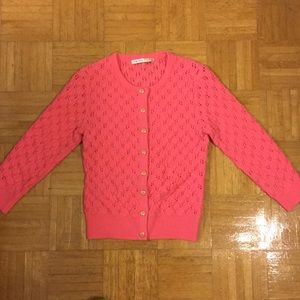 TRINA TURK Merino Wool Sweater in Pink, Size Small